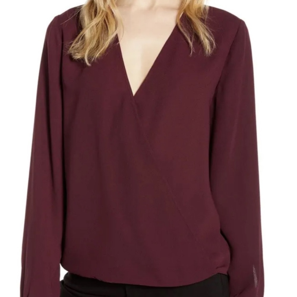 Halogen Wrap Blouse